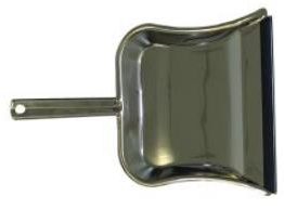 Staubschaufel Edelstahl mit Gummilippe